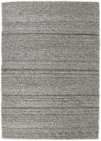 Chunky Natural/Grey Knitted Rug