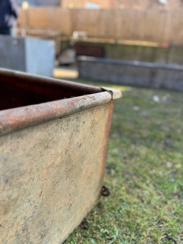 Reclaimed Galvanised Trough Planter /  Raised Bed Plant Tree Shrub Herb Pot CC