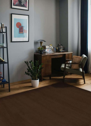 Maestro Solid Brown Rug