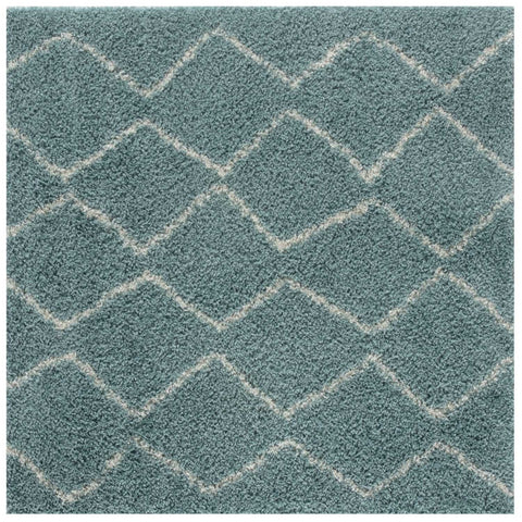 Moroccan Duck Egg Blue Shaggy Rug | 850
