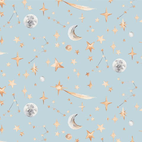 Watercolour Stars & Constellation Wallpaper | Celestial Night Sky