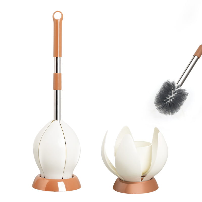 Soft Bristle Toilet Brush Holder Included Sturdy Easy Clean Home Bathroom Silicone Toilet Cleaning Brushes With Stand