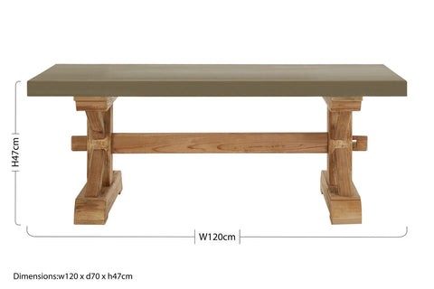 Pompeii Wooden Coffee Table