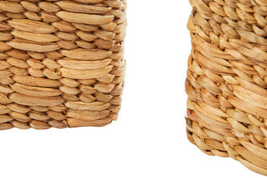 Lidi Set of 3 Natural Water Hyacinth Storage Baskets