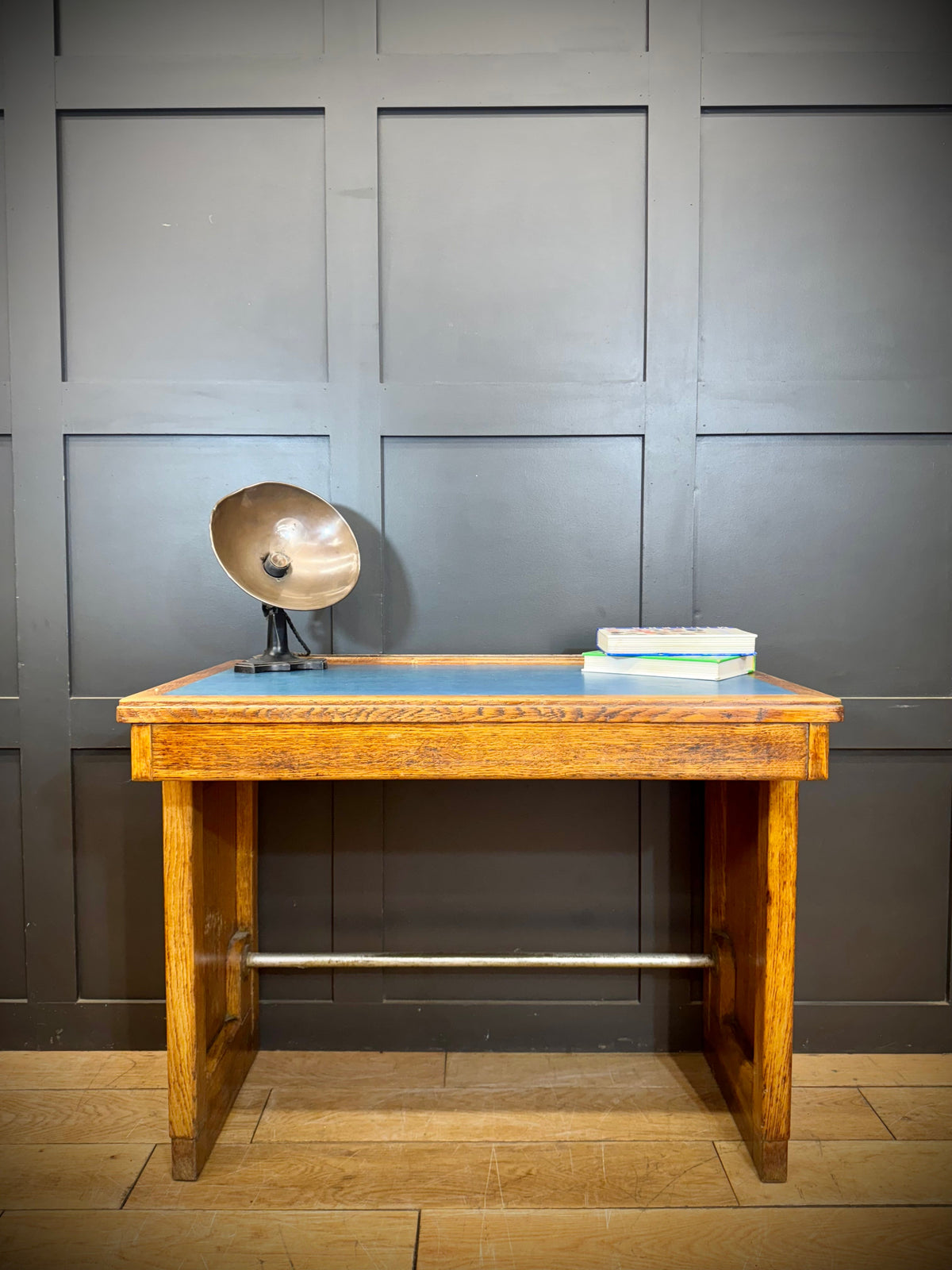 Vintage Oak Desk / Office Desk / Computer  Desk / Office Furniture