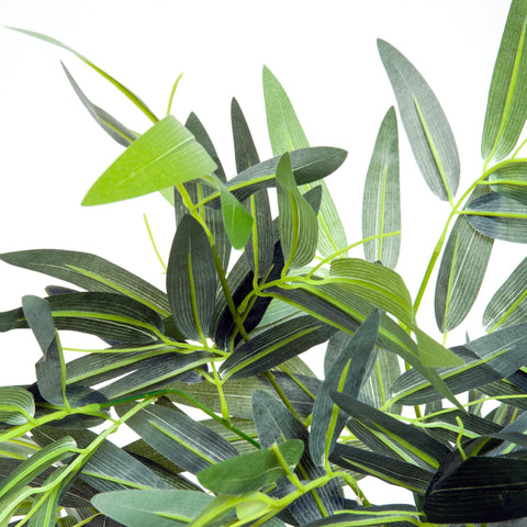Outsunny 6ft Artificial Bamboo Tree Plant Greenery in A Pot for Home Office Planter 1.8M