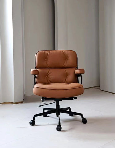 Classic LO8 Executive Office Chair - Tan Brown Leather