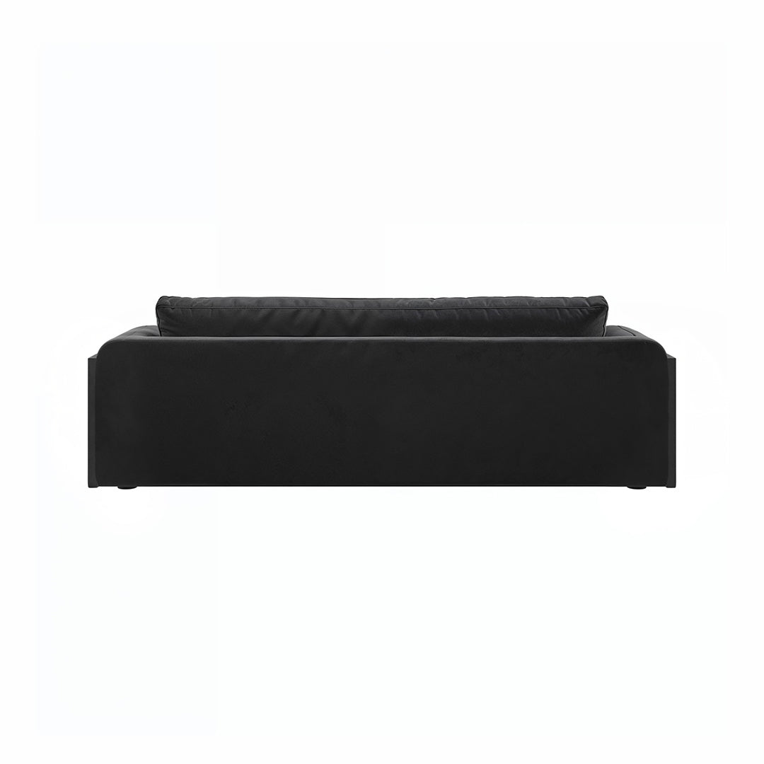 Afolabi Curved Two Seater Sofa, Velvet