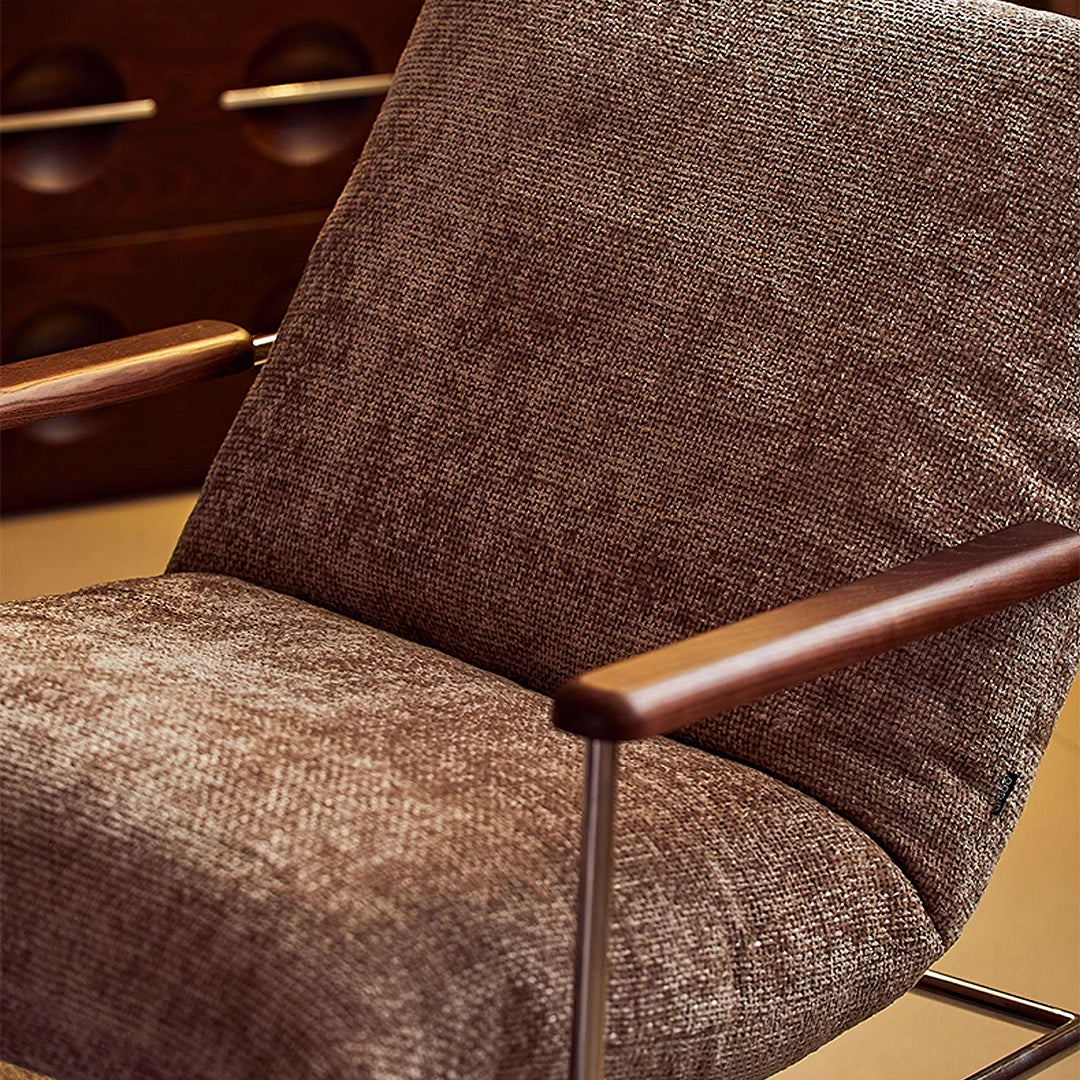 Orozco Lounge Chair With Ottoman, Chenille