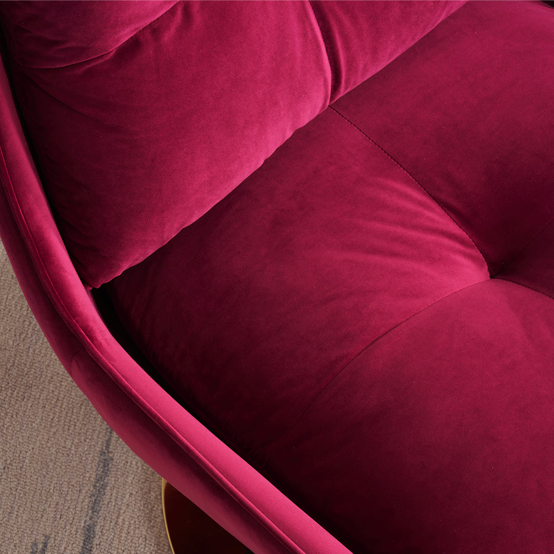 Bonnet Swivel Lounge Chair With Ottoman