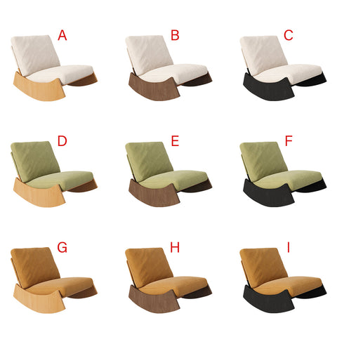 Anaya Rocking Chair, Corduroy & Wood