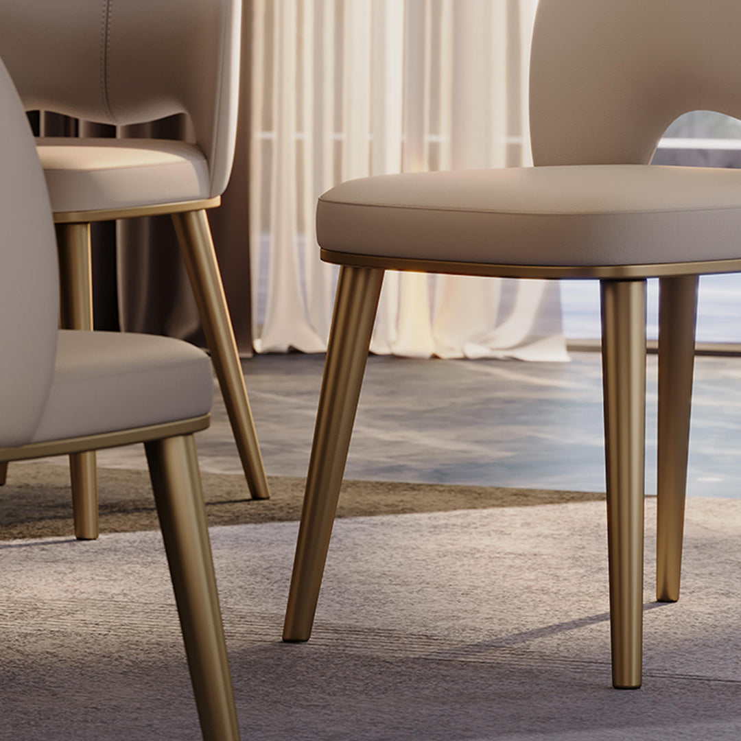 Shankar Leather Dining Chair, More Leg Colours