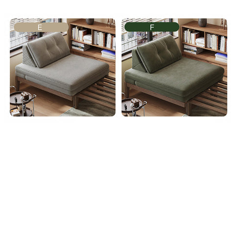 Ranjan Single Sofa Bed, Small 2 Seater Sofa Bed, Corduroy