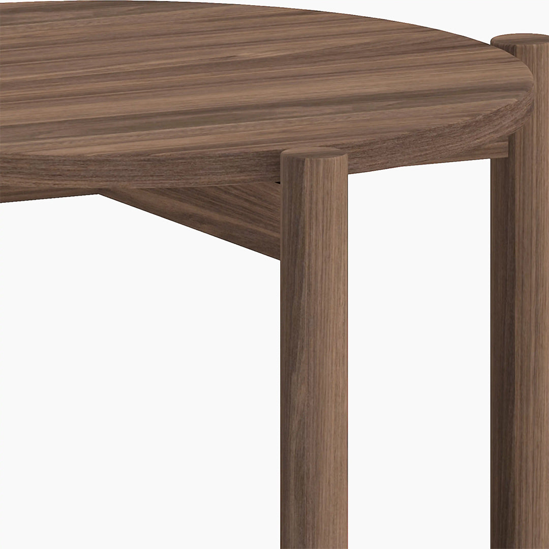 Fadli Round Side Table, Rattan