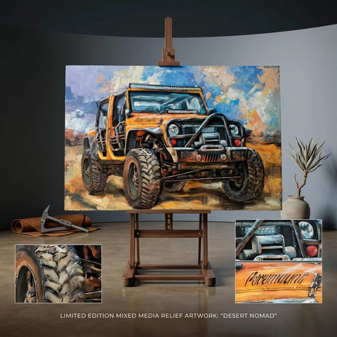 Handcrafted Paramount Adventure Off-Road 3D Metal Wall Art for Home & Office Decor