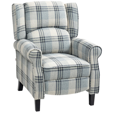 HOMCOM 160\'c2\'b0 Reclining Armchair, with Footrest - Grey
