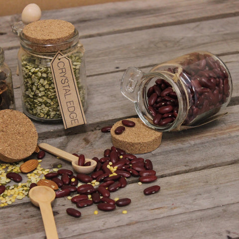 General Store Set of 6 Glass Jars with Spoon