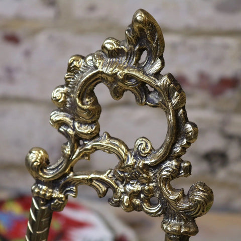 Sabarmati Set of 2 Vintage Brass Display Easels