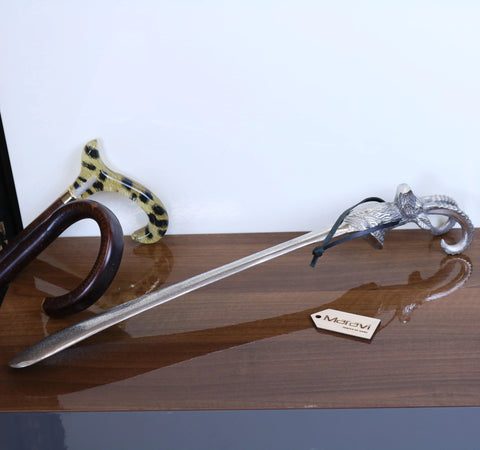 Khosa Ram's Head Metal Shoe Horn Antique Style