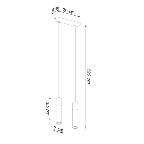 Pendant lamp concrete, wood Zane industrial Design GU10
