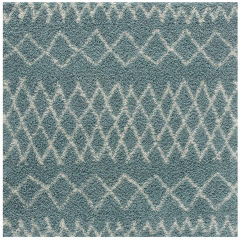 Moroccan Duck Egg Blue Shaggy Rug | 950