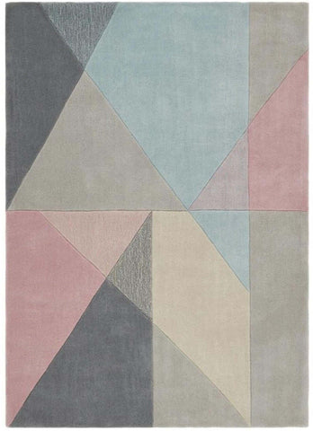 Trio Multi Pastel Geometric Rug