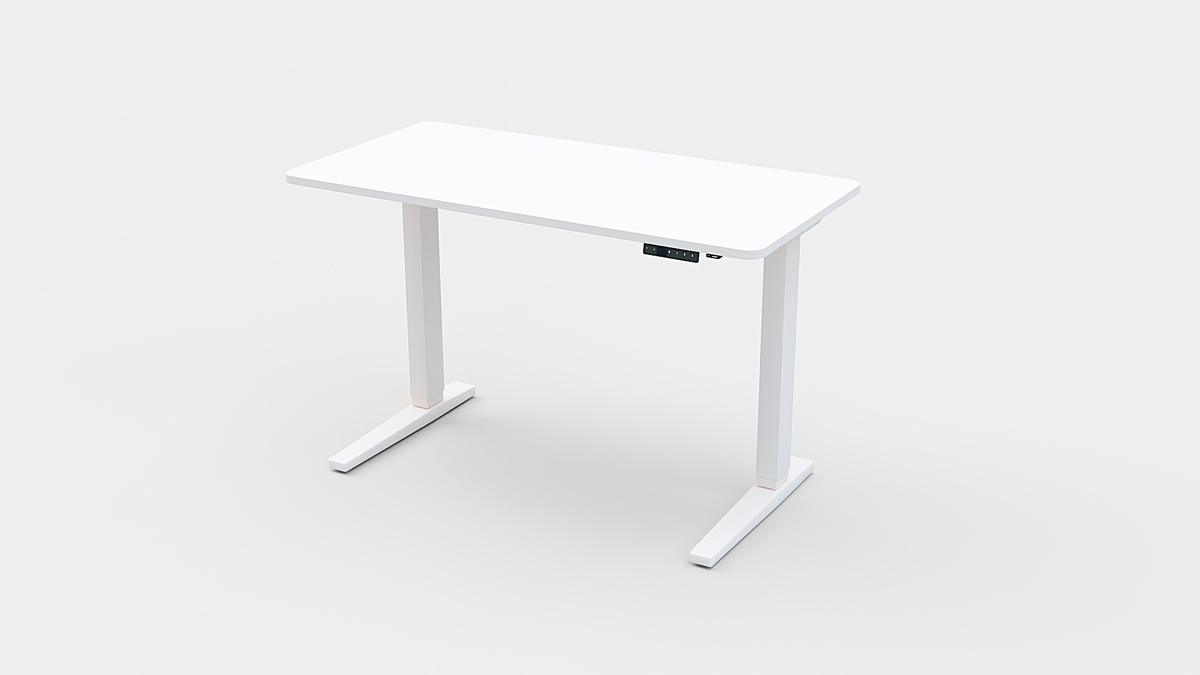 Classic Electric Height Adjustable Desk White (Wood Top) – Purus Life