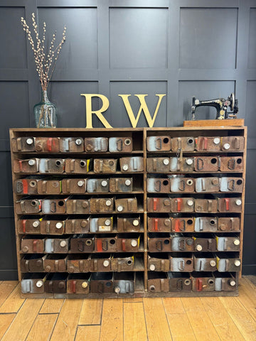 Large Rustic Antique Pitch Pine Bookcase Storage Shelving Unit / Reclaimed Barn