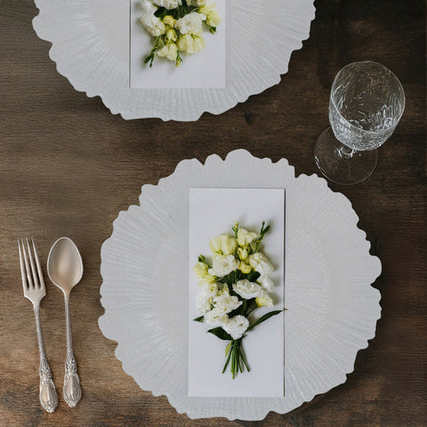 Dia White Reef Charger Plate 33cm