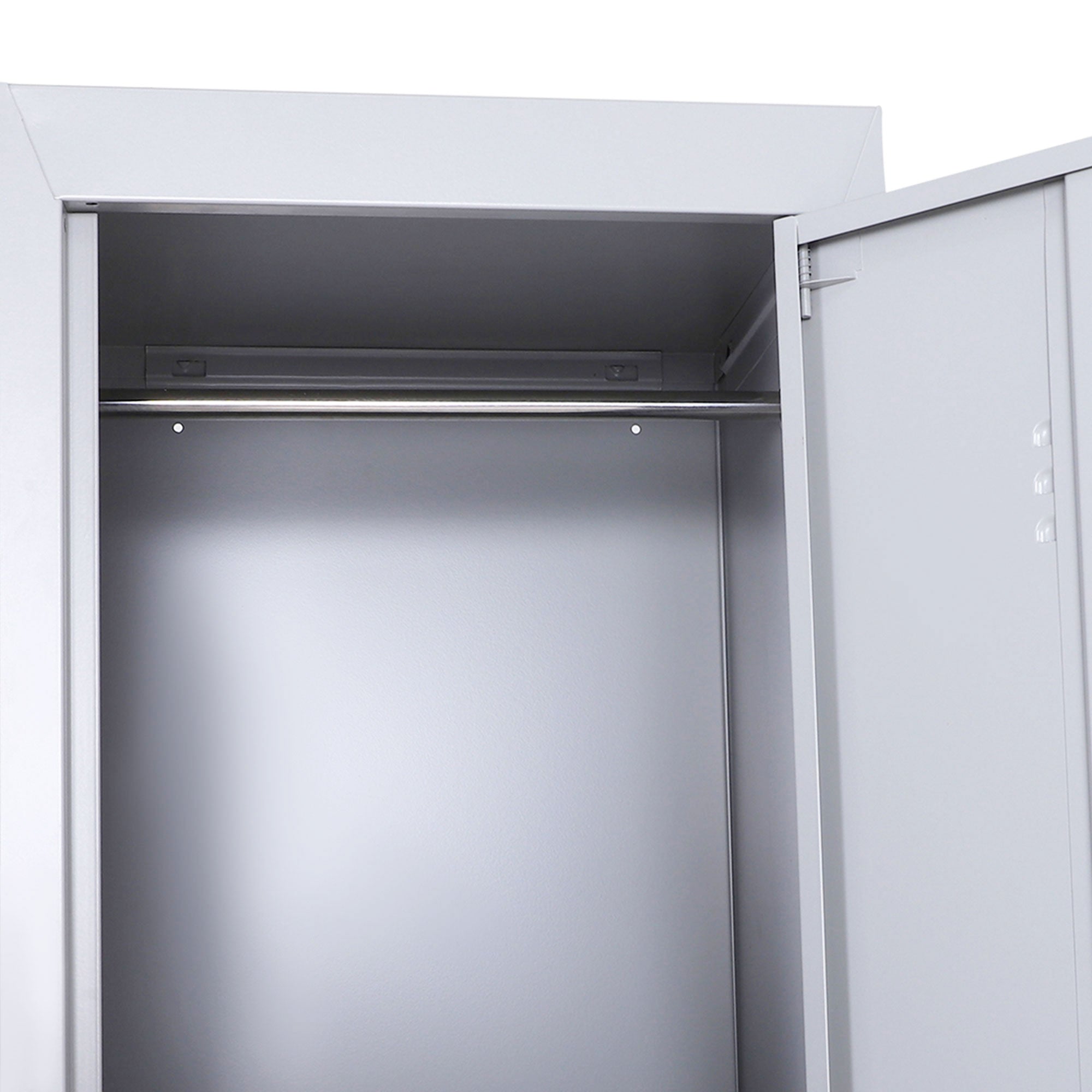 Vinsetto Locker Cabinet Storage Cold Rolled Steel w/ Shelves Vertical Cupboard Grey 38 x 46 x 180 cm