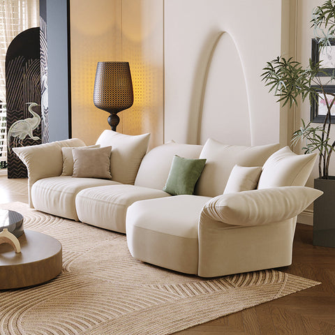 Berisha Petal Three Seater Corner Sofa, Four Seater Curved Sofa