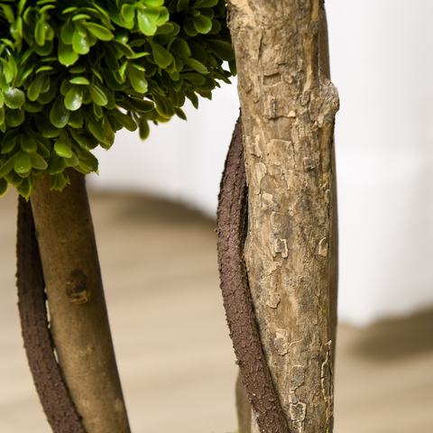 Potted Artificial Plants Boxwood Ball Topiary Trees Indoor Outdoor, 90cm