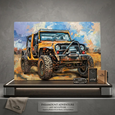 Handcrafted Paramount Adventure Off-Road 3D Metal Wall Art for Home & Office Decor