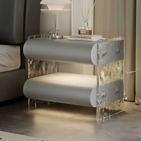 Figueroa Bedside Table With Storage & Light Strip