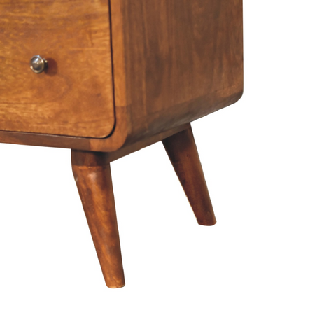 Artisan Furniture Solid Mango Wood Large Curved Chestnut Chest