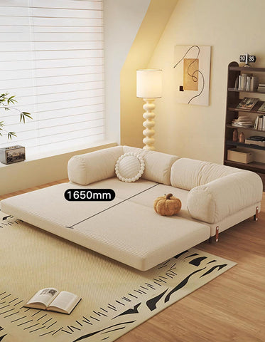 Kimura Two Seater Sofa Bed, Backrest Washable, Corduroy