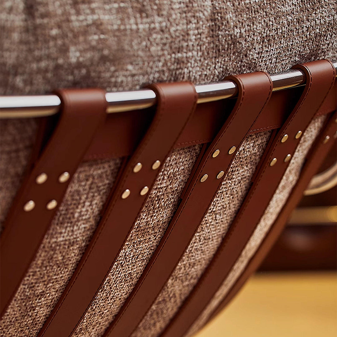 Orozco Lounge Chair With Ottoman, Chenille