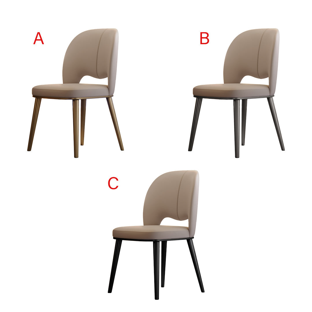 Shankar Leather Dining Chair, More Leg Colours