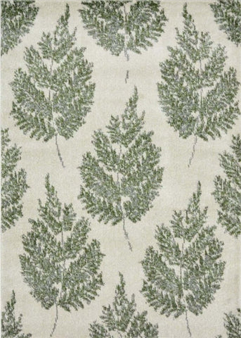 Villa Green Floral Rug