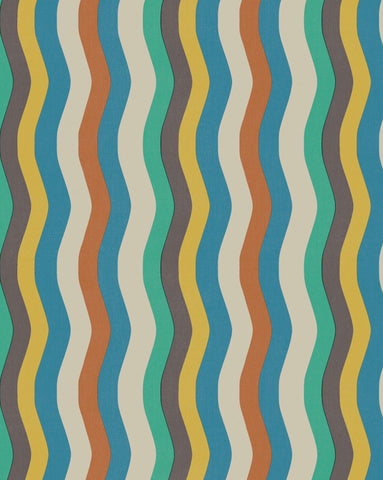Wavy Stripe Wallpaper