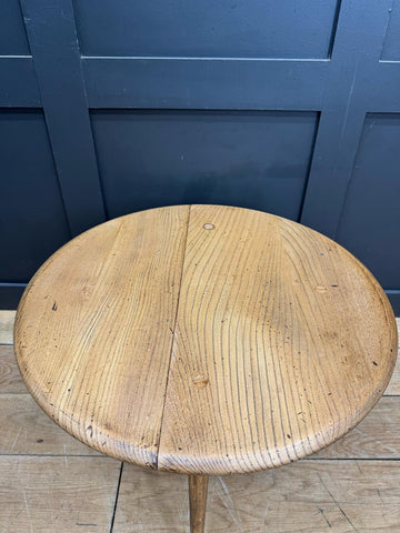 Vintage Round Ercol Coffee Table Model 308 / Elm Table  Drop Leaf  / Mid Century