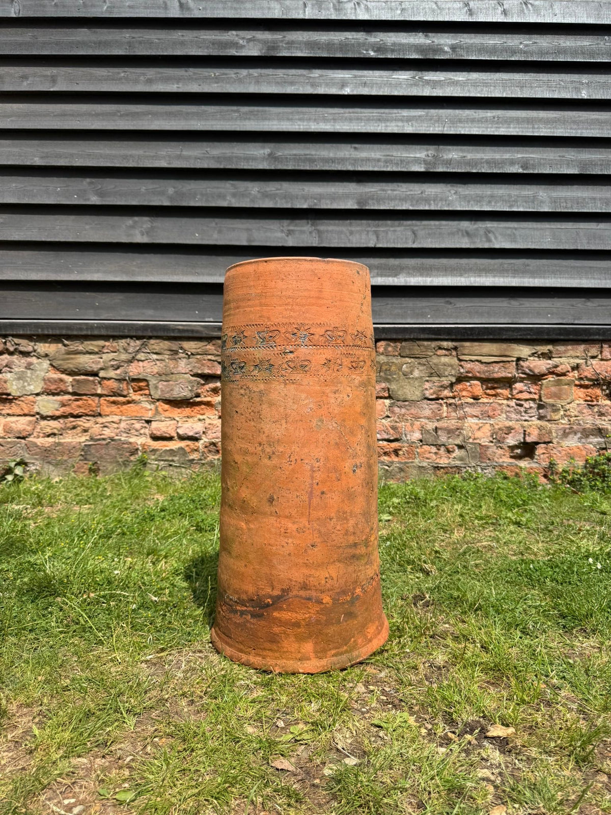 Victorian Terracotta Chimney Pot Garden Planter/ Plant Pot Architectural Antique