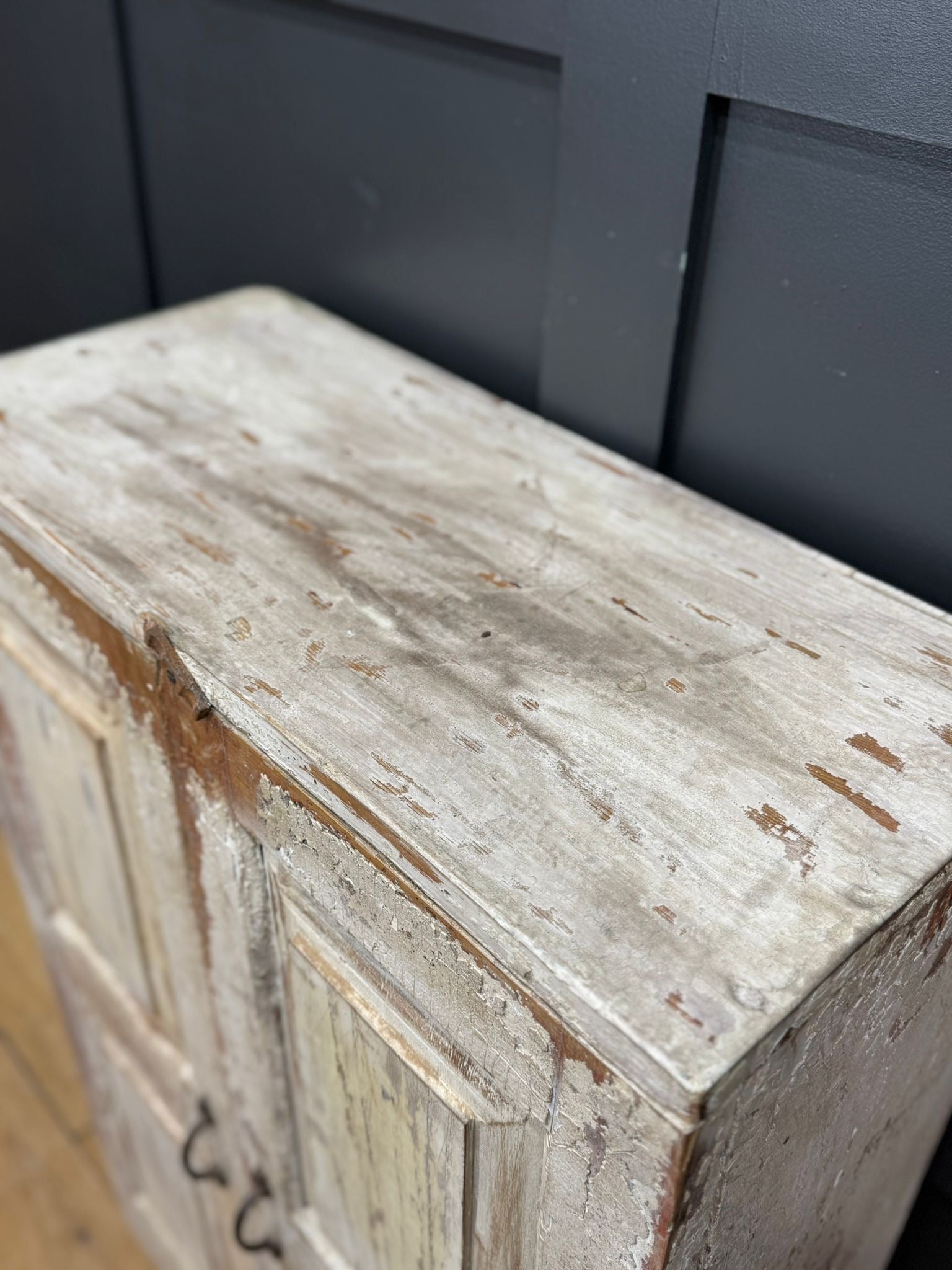 Vintage Rustic Cupboard /Reclaimed Painted Bathroom Cabinet / Kitchen Unit