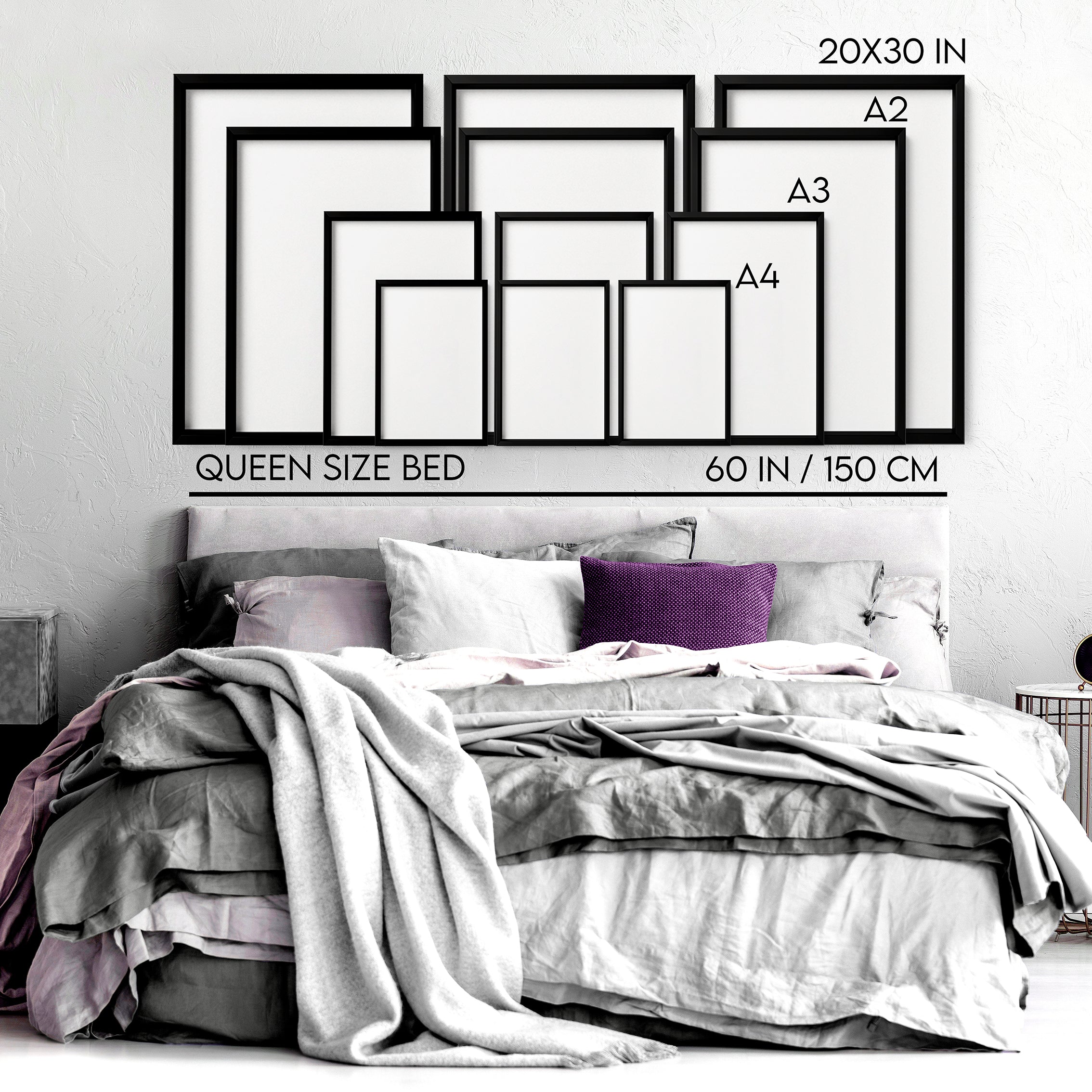 Wall Picture With Frame | Set of 3 Moroccan Wall art Prints