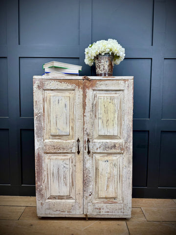 Vintage Rustic Cupboard /Reclaimed Painted Bathroom Cabinet / Kitchen Unit