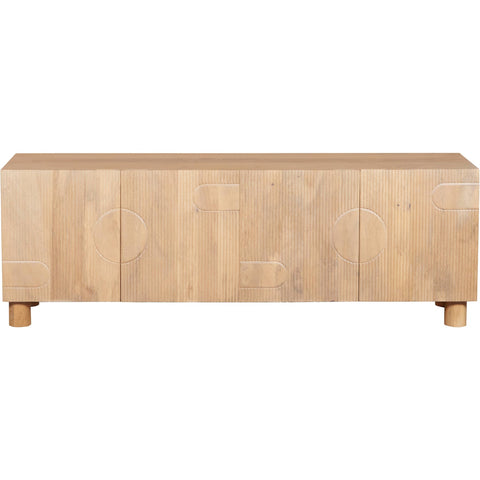 Ajmer Solid Wood Large Low Board TV Cabinet