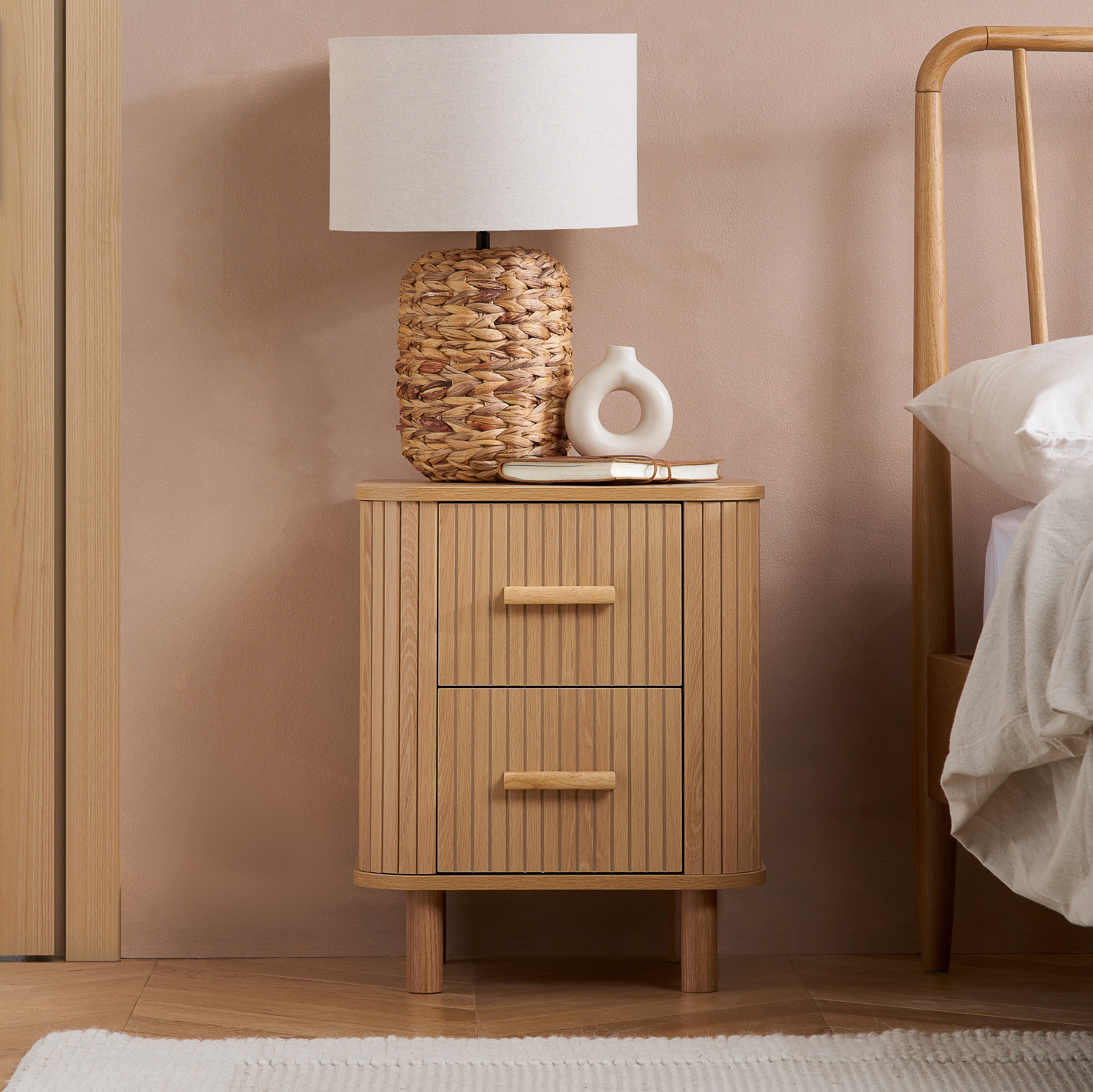 Axel 2 Drawer Bedside Drawer