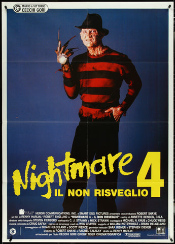 A Nightmare on Elm Street 4: The Dream Master (1988) Italian Poster 39x55
