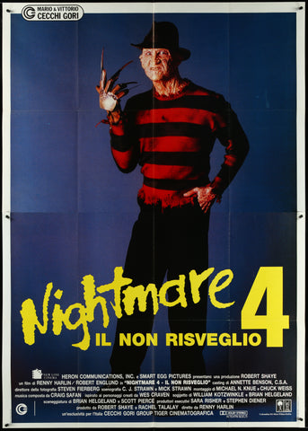A Nightmare on Elm Street 4: The Dream Master (1988) Italian 4 Fogli 55x78