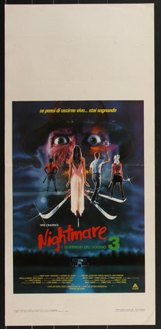A Nightmare on Elm Street 3: Dream Warriors (1987) Italian Locandina 13x27
